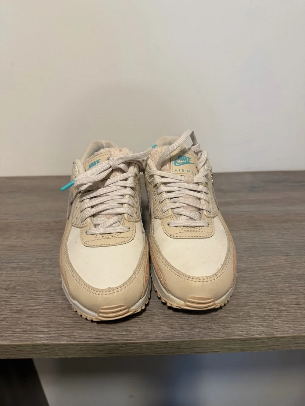 Nike Air Max 90 Cream & Tan with Grey Swoosh